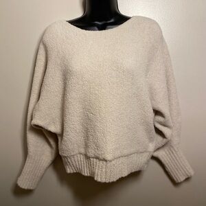 Ruby Moon Soft Cream Crew Neck Sweater